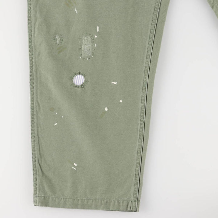 Ralph Lauren POLO RALPH LAUREN RELAXED FIT Paint Military Baker Pants Men's W37 equivalent cotton Khaki type sage green Vintage Second Hand