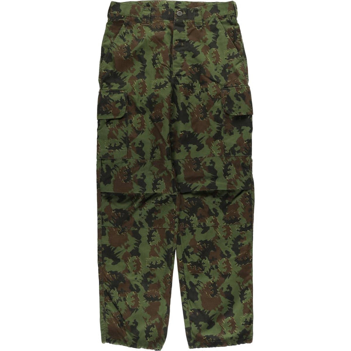 Camouflage Ripstop Military Cargo Pants Combat Pants 182 cotton Khaki type Vintage Second Hand