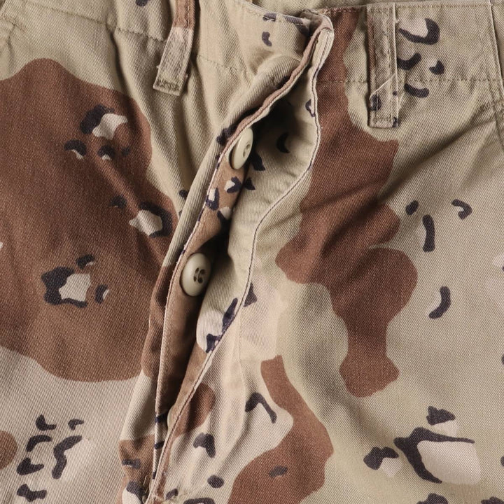 1990'S US Military 6C Dessert Chocolate Chip Camo Military Cargo Pants, Combat Pants, Small-Long, Men's, Size W31 cotton Beige type Vintage Second Hand