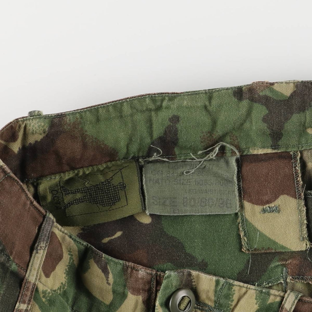 British Army Camouflage Pattern DMP Camo Military Cargo Pants, Combat Pants, Men's, Size W31 unclear Khaki type Vintage Second Hand