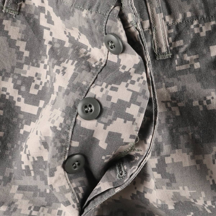 00'S US Military Camouflage Pattern ACU Digital Camo Military Cargo Pants Combat Pants Made in USA LARGE-REGULAR Men's w37 Rayon Beige type Vintage Second Hand
