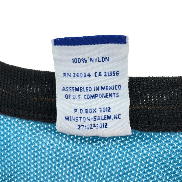 90'S Champion Detroit Pistons Mesh Game Shirt Replica Uniform Men's M Size Vintage Nylon turquoise blue Vintage Second Hand