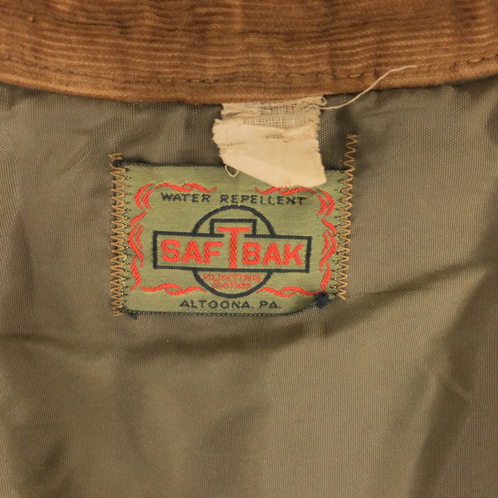 80'S SAFTBAK Hunting Jacket, Men's Size L, Vintage unclear Beige type Vintage Second Hand
