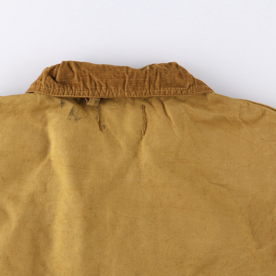 80'S SAFTBAK Hunting Jacket, Men's Size L, Vintage unclear Beige type Vintage Second Hand