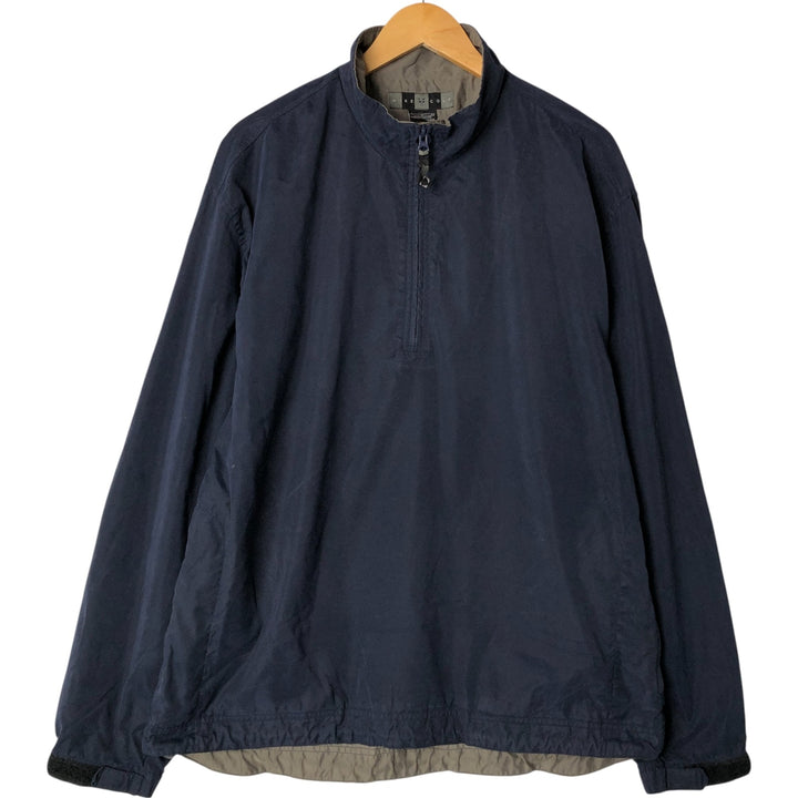 Nike Golf Half Zip Warm-up Pullover, Men's Size L polyester navy blue type Vintage Second Hand