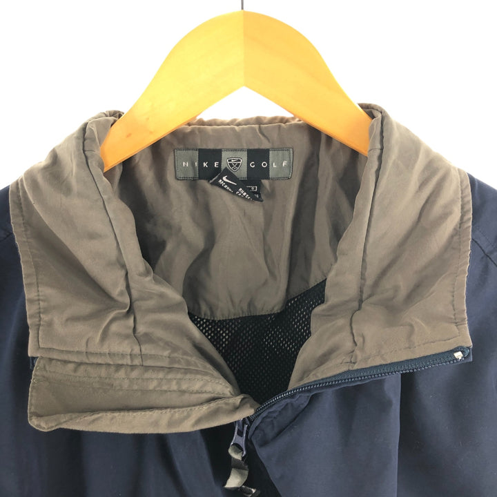 Nike Golf Half Zip Warm-up Pullover, Men's Size L polyester navy blue type Vintage Second Hand