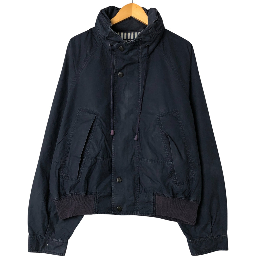 90'S Nautica sailing jacket, men's XL size, vintage cotton navy blue type Vintage Second Hand