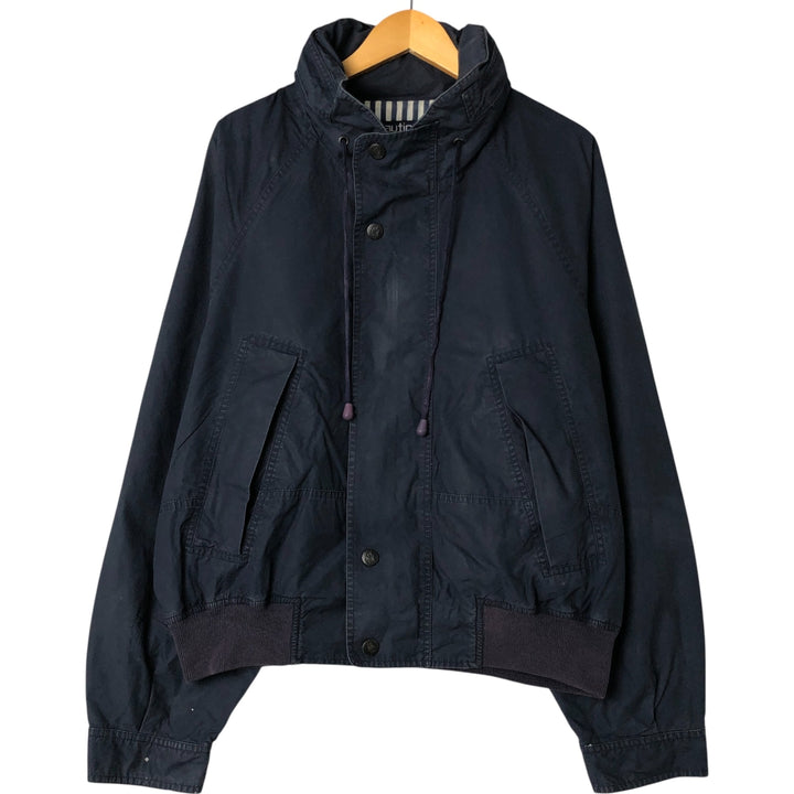 90'S Nautica sailing jacket, men's XL size, vintage cotton navy blue type Vintage Second Hand