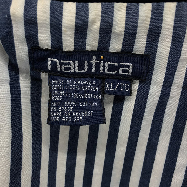 90'S Nautica sailing jacket, men's XL size, vintage cotton navy blue type Vintage Second Hand