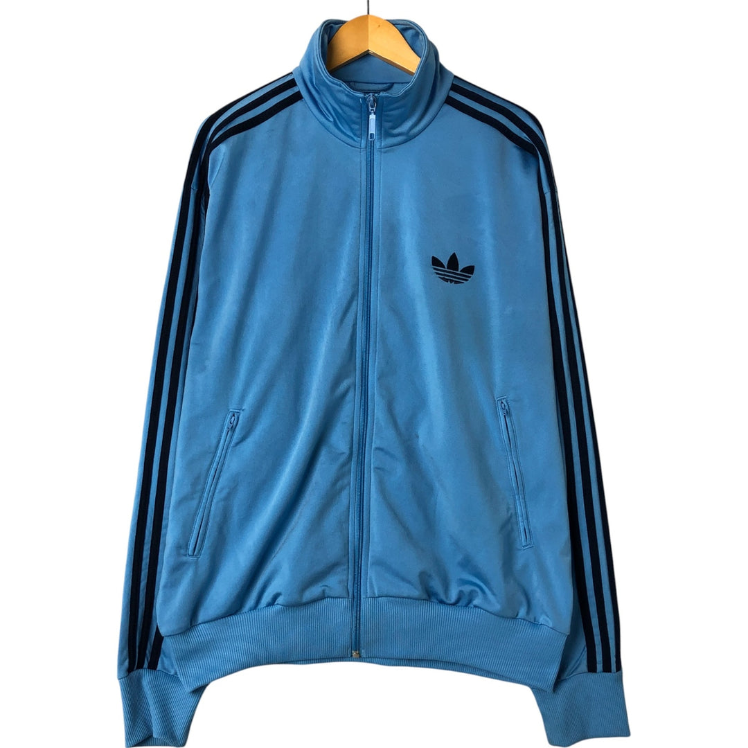 00'S adidas Originals Jersey Track Jacket Men's XL polyester Blue type light blue Vintage Second Hand