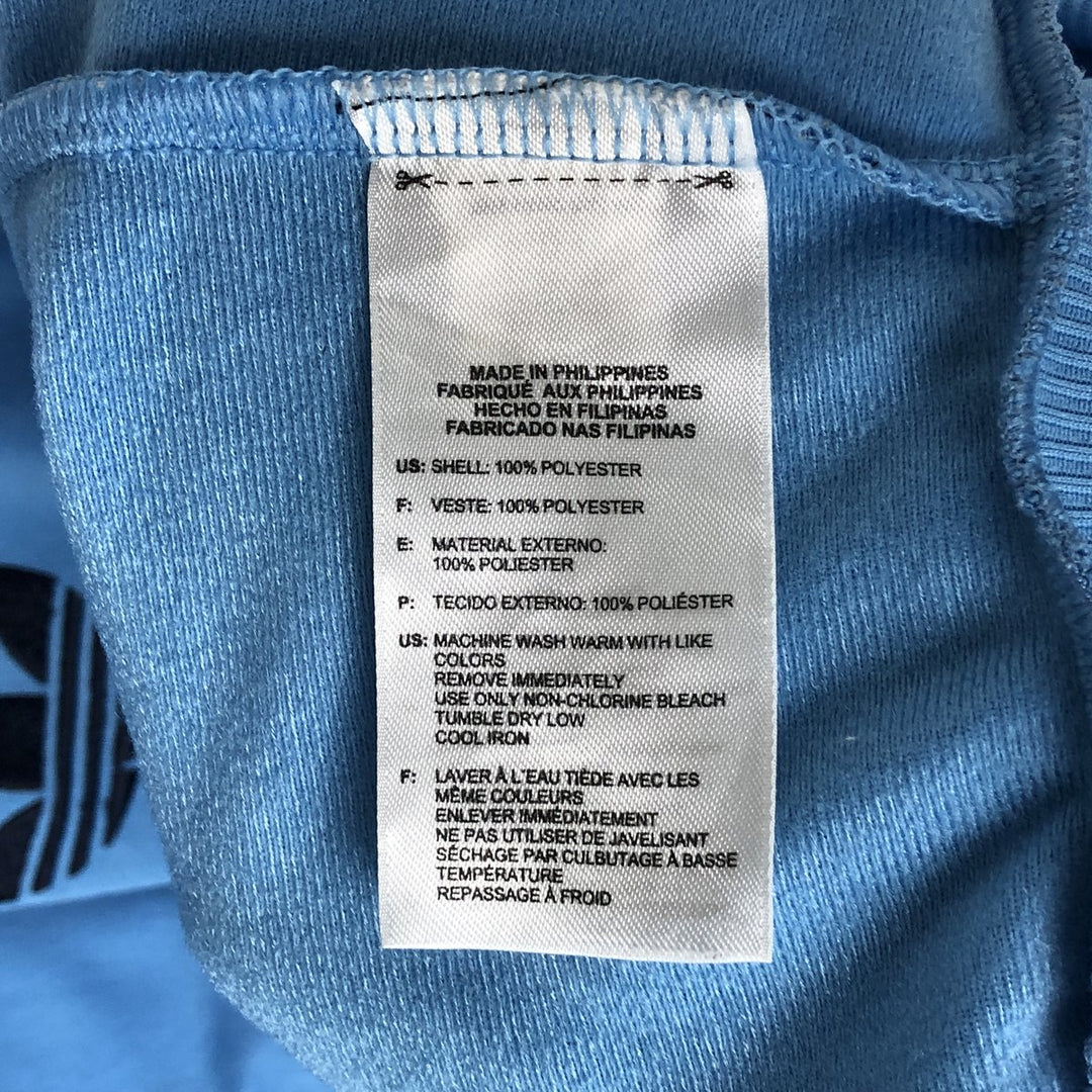 00'S adidas Originals Jersey Track Jacket Men's XL polyester Blue type light blue Vintage Second Hand