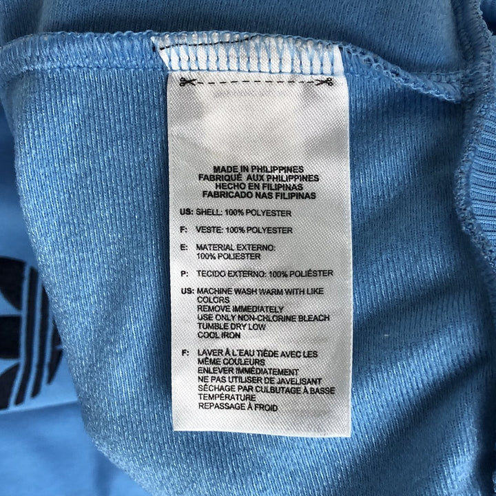 00'S adidas Originals Jersey Track Jacket Men's XL polyester Blue type light blue Vintage Second Hand