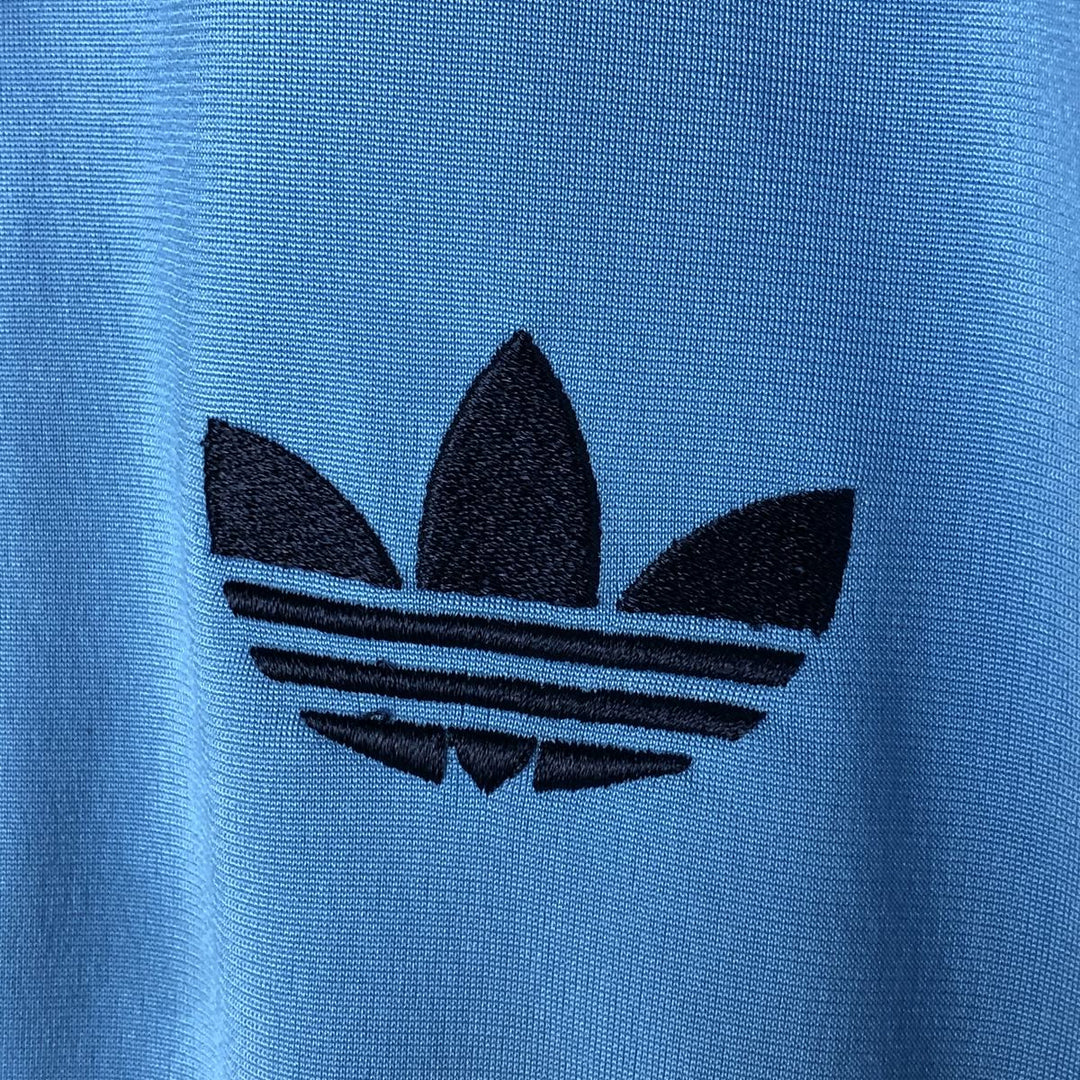 00'S adidas Originals Jersey Track Jacket Men's XL polyester Blue type light blue Vintage Second Hand