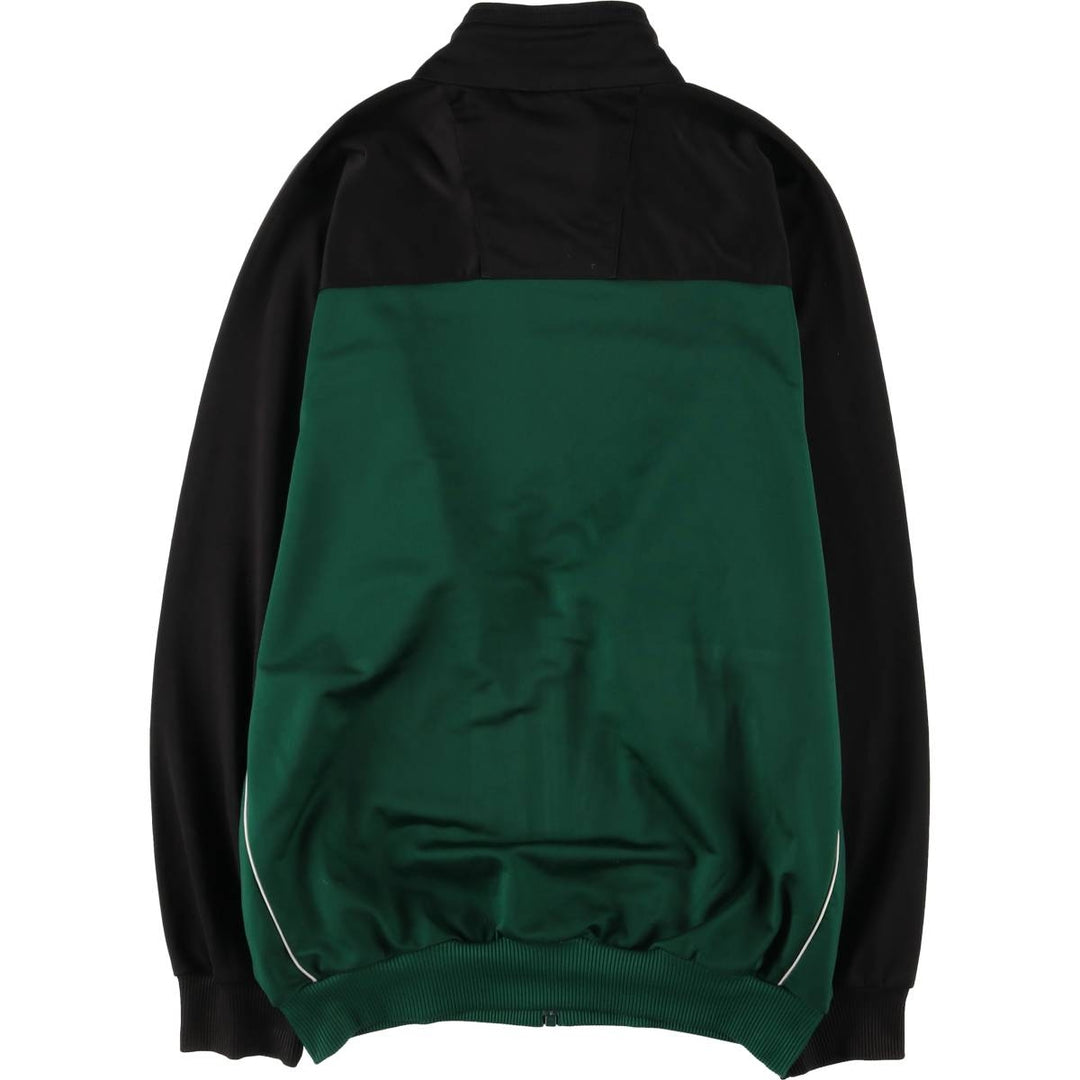 90'S Adidas Jersey Track Jacket Men's M Vintage polyester Green type dark green Vintage Second Hand