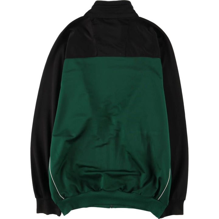 90'S Adidas Jersey Track Jacket Men's M Vintage polyester Green type dark green Vintage Second Hand