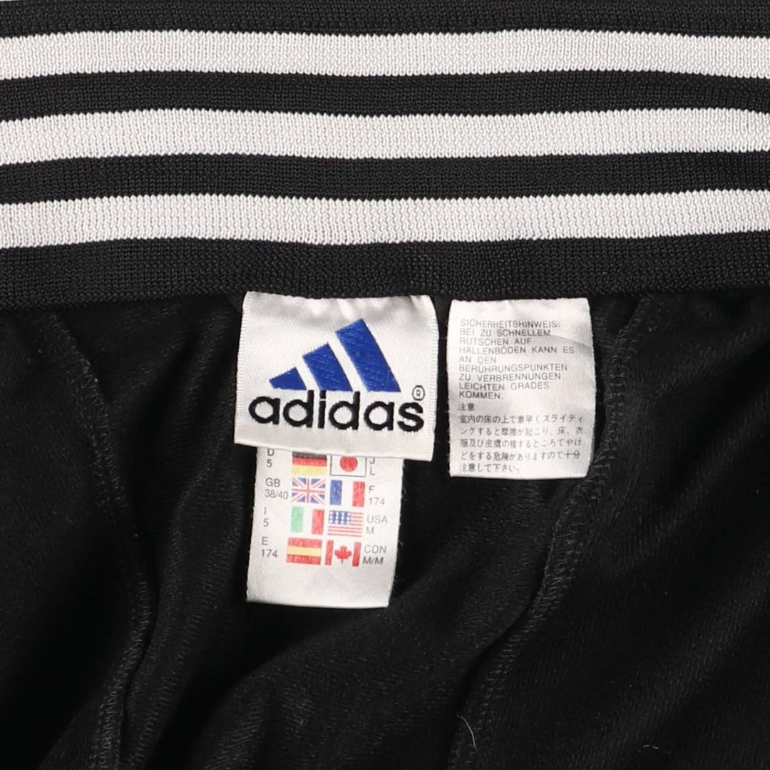 90'S Adidas Jersey Track Jacket Men's M Vintage polyester Green type dark green Vintage Second Hand