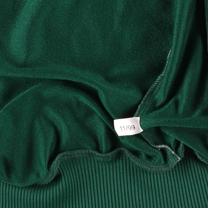 90'S Adidas Jersey Track Jacket Men's M Vintage polyester Green type dark green Vintage Second Hand