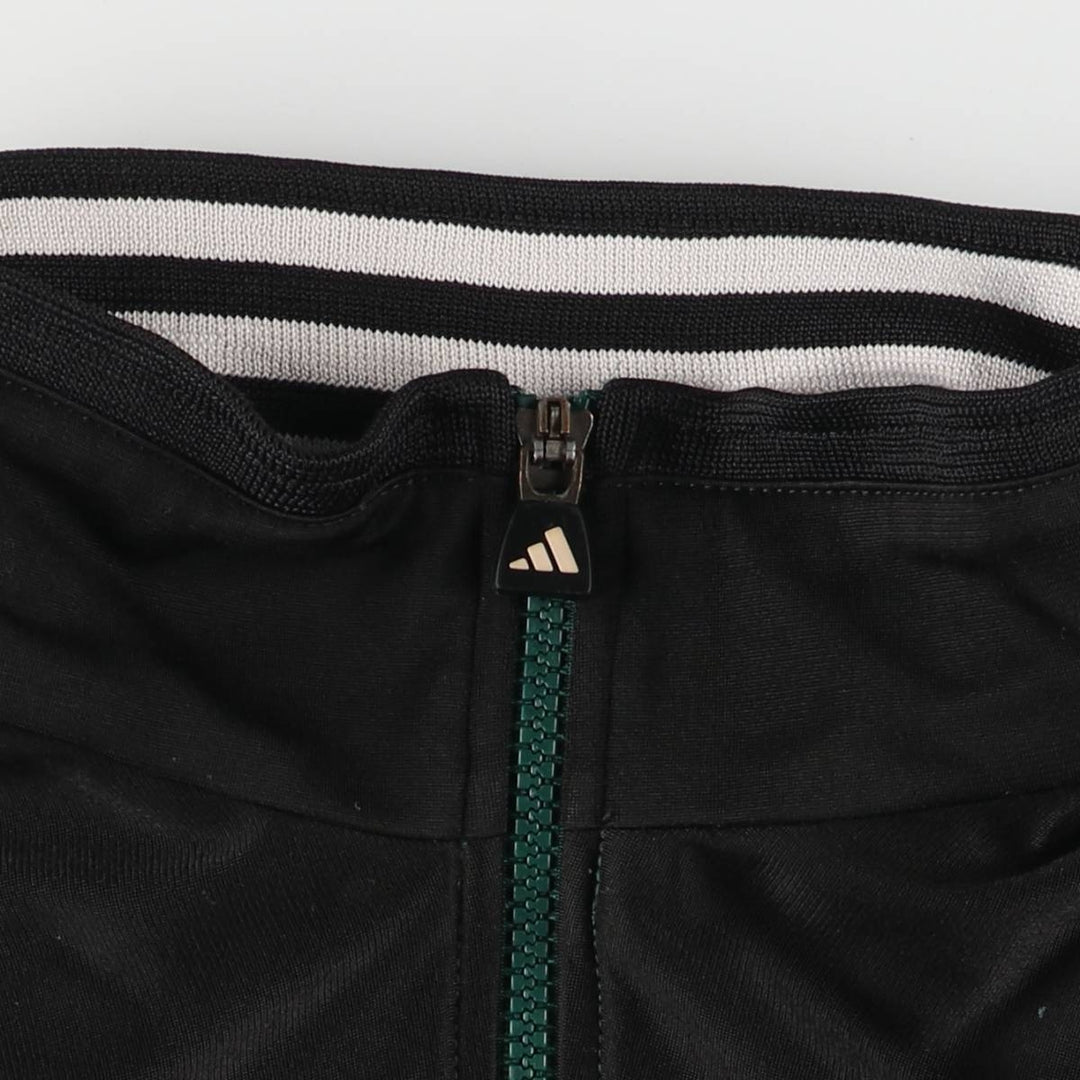 90'S Adidas Jersey Track Jacket Men's M Vintage polyester Green type dark green Vintage Second Hand