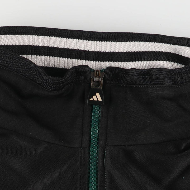 90'S Adidas Jersey Track Jacket Men's M Vintage polyester Green type dark green Vintage Second Hand