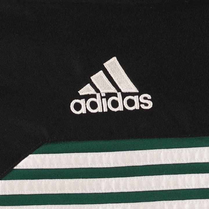 90'S Adidas Jersey Track Jacket Men's M Vintage polyester Green type dark green Vintage Second Hand