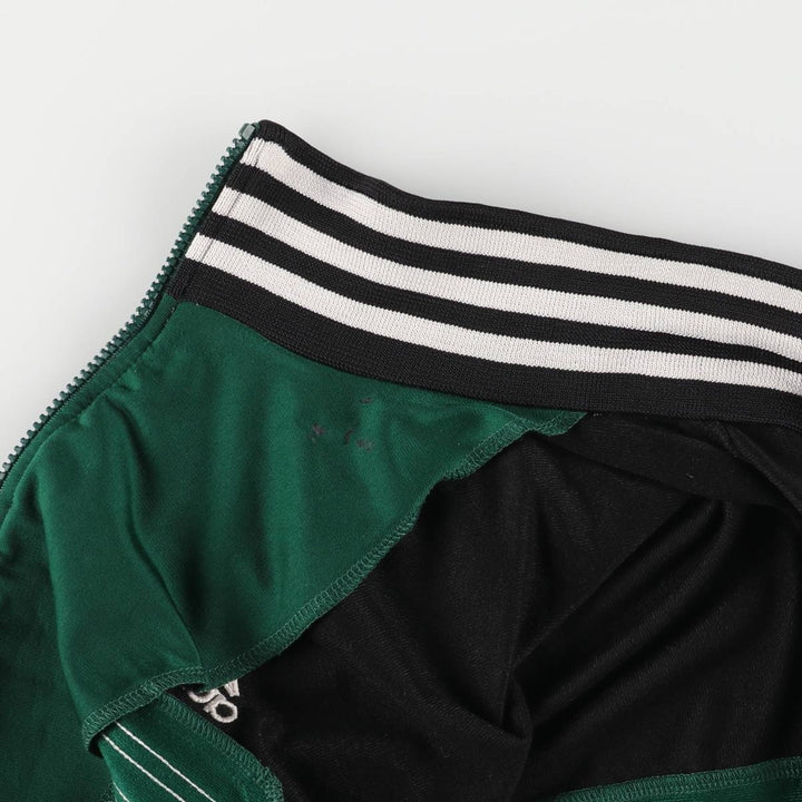 90'S Adidas Jersey Track Jacket Men's M Vintage polyester Green type dark green Vintage Second Hand