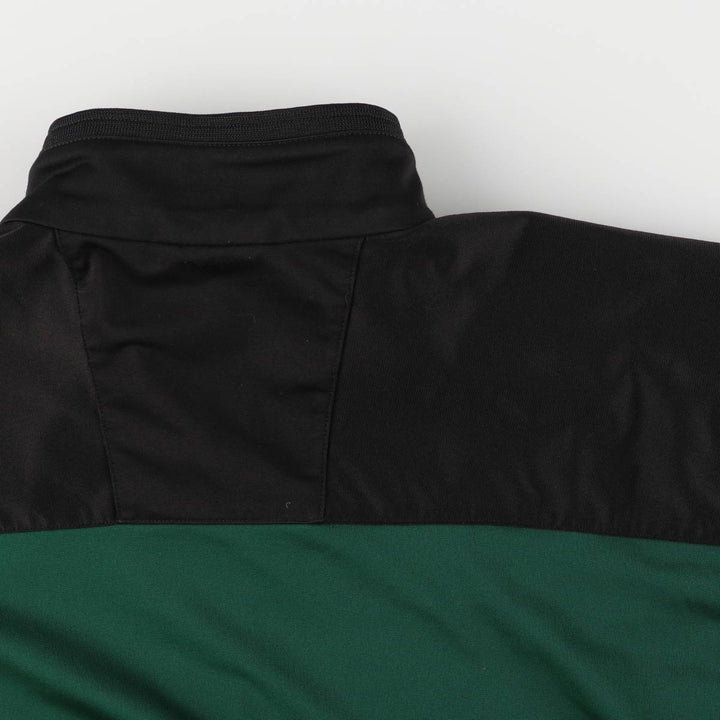 90'S Adidas Jersey Track Jacket Men's M Vintage polyester Green type dark green Vintage Second Hand