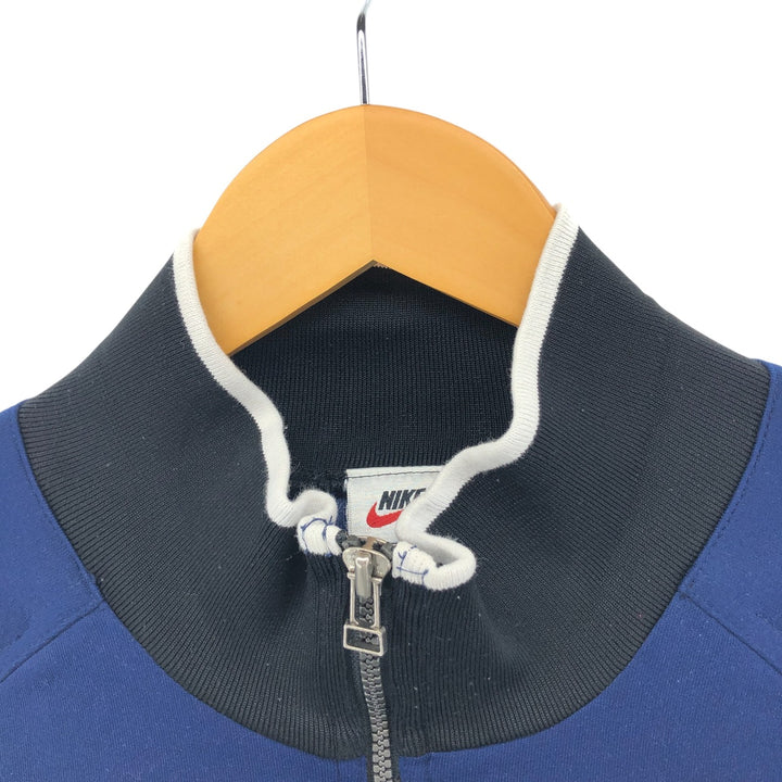 90'S Nike Jersey Track Jacket Men's L Size Vintage polyester navy blue type Vintage Second Hand