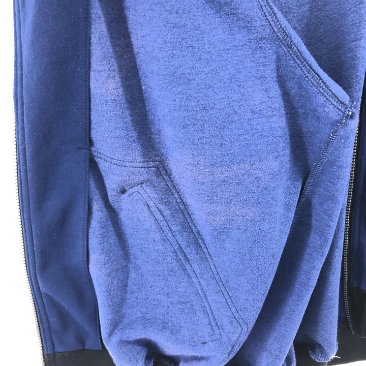 90'S Nike Jersey Track Jacket Men's L Size Vintage polyester navy blue type Vintage Second Hand