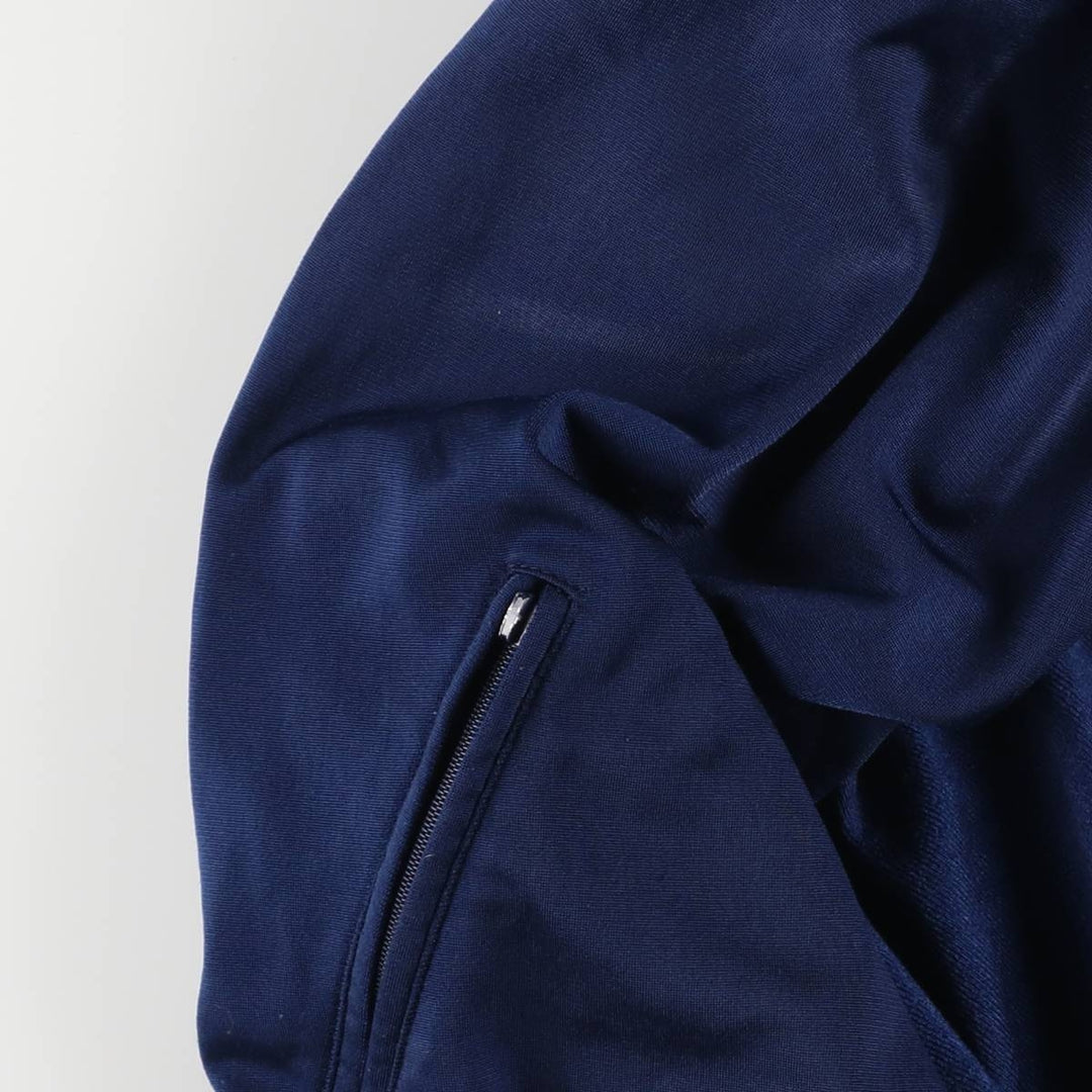 90s~00'S Adidas Back Logo Jersey Hoodie Track Jacket Men's M polyester navy blue type Vintage Second Hand