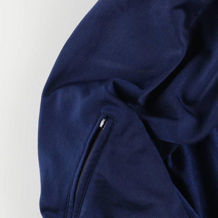 90s~00'S Adidas Back Logo Jersey Hoodie Track Jacket Men's M polyester navy blue type Vintage Second Hand