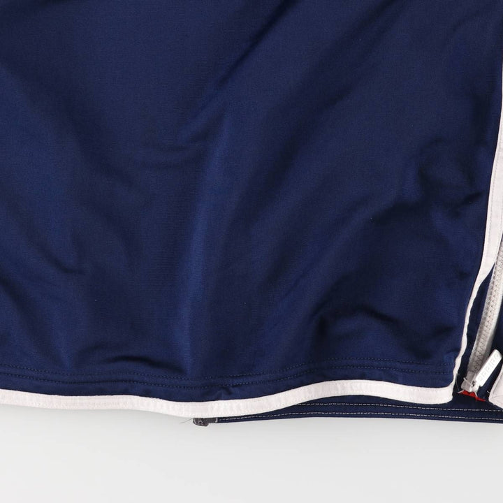 90s~00'S Adidas Back Logo Jersey Hoodie Track Jacket Men's M polyester navy blue type Vintage Second Hand