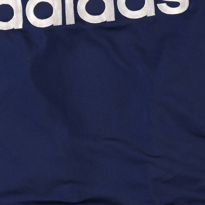 90s~00'S Adidas Back Logo Jersey Hoodie Track Jacket Men's M polyester navy blue type Vintage Second Hand