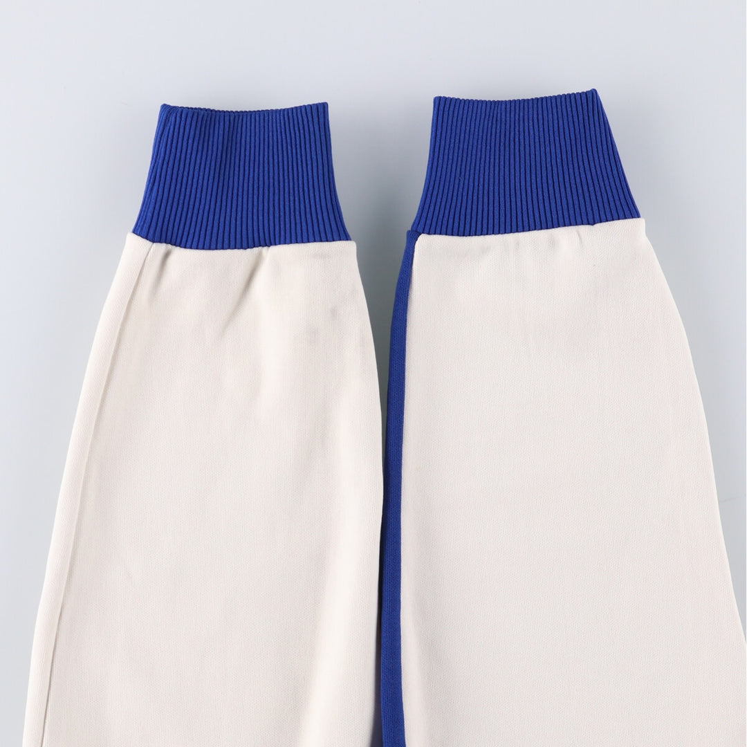 60s-70'S PUMA Eyes and Mouth Jersey Track Jacket Men's Size L Vintage SYNTHETIC pale white type Vintage Second Hand