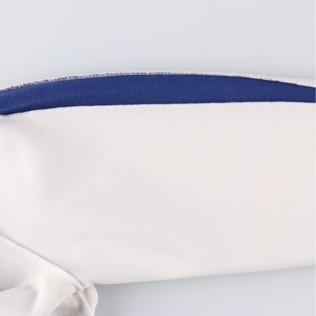 60s-70'S PUMA Eyes and Mouth Jersey Track Jacket Men's Size L Vintage SYNTHETIC pale white type Vintage Second Hand