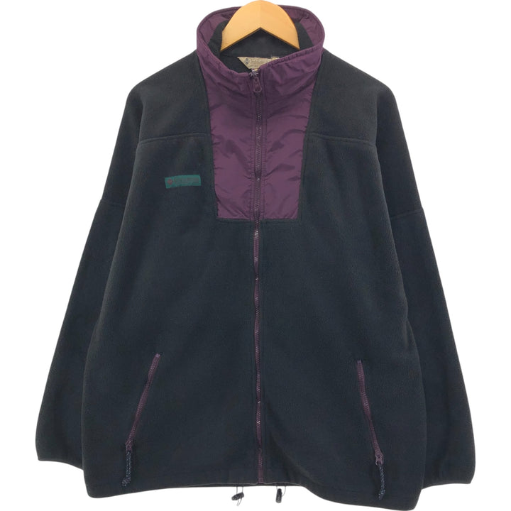 90'S Columbia White Tag Fleece Jacket Men's XL Vintage unclear black type Vintage Second Hand