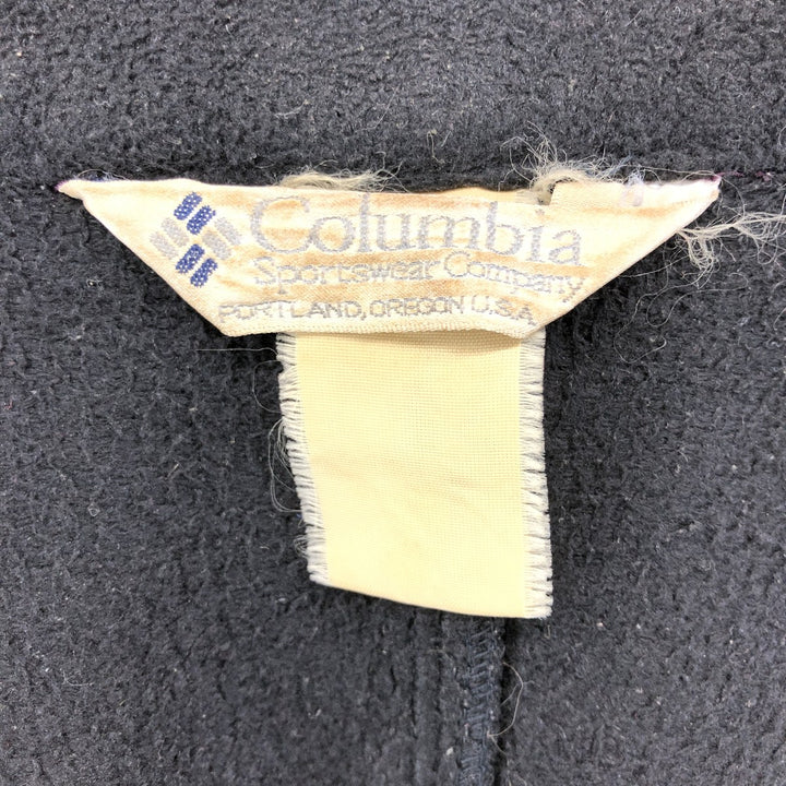 90'S Columbia White Tag Fleece Jacket Men's XL Vintage unclear black type Vintage Second Hand