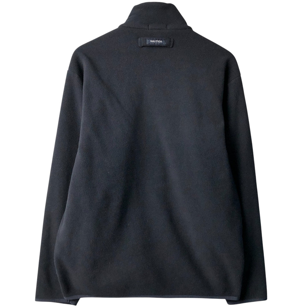 2000'S ~ Nautica Half-Zip Fleece Pullover, Men's XL polyester black type Vintage Second Hand