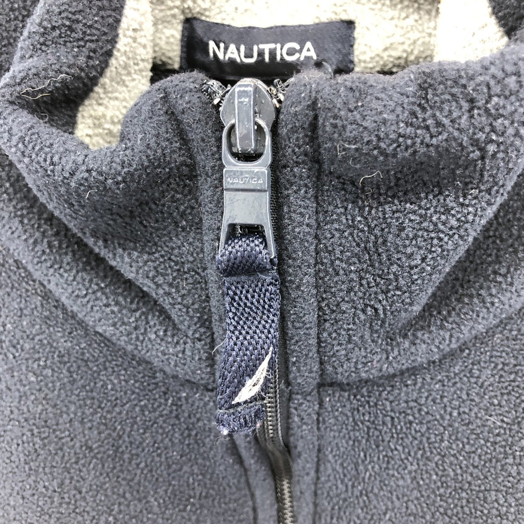 2000'S ~ Nautica Half-Zip Fleece Pullover, Men's XL polyester black type Vintage Second Hand