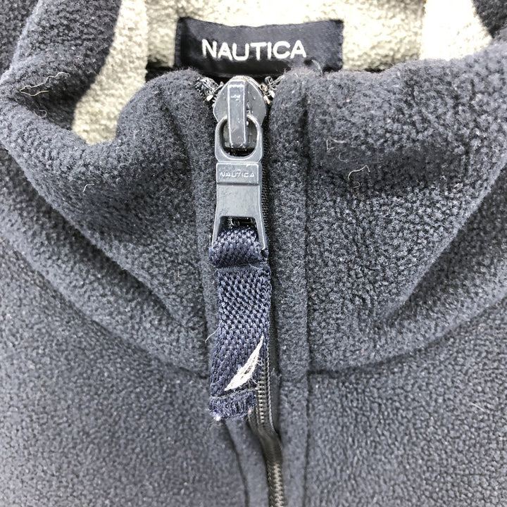 2000'S ~ Nautica Half-Zip Fleece Pullover, Men's XL polyester black type Vintage Second Hand