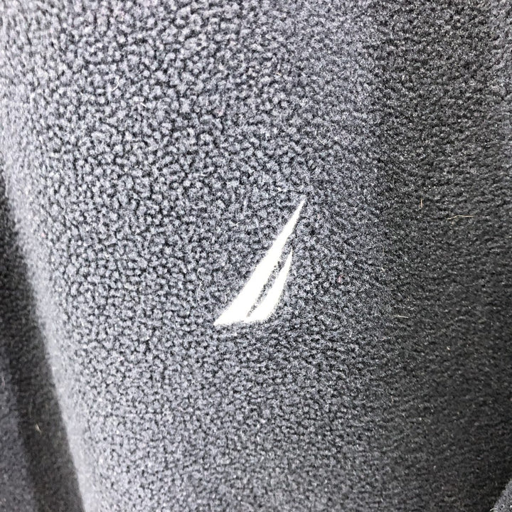 2000'S ~ Nautica Half-Zip Fleece Pullover, Men's XL polyester black type Vintage Second Hand