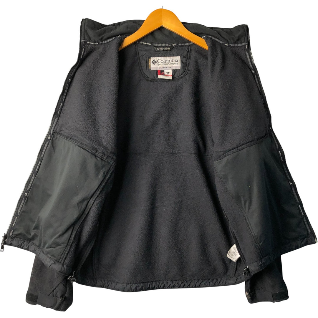2000'S Columbia Titanium Fleece Jacket, Men's Size L polyester black type Vintage Second Hand