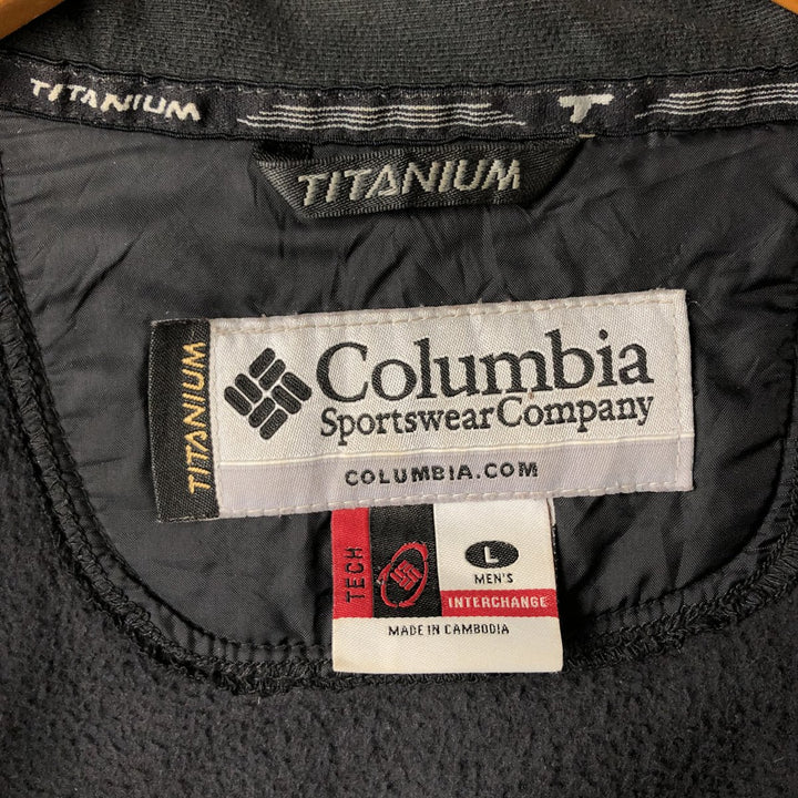 2000'S Columbia Titanium Fleece Jacket, Men's Size L polyester black type Vintage Second Hand
