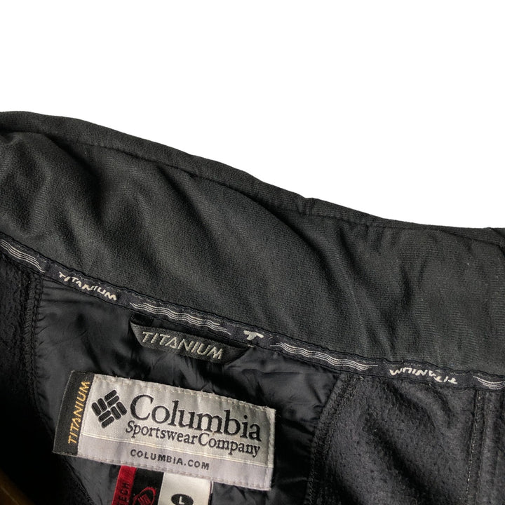 2000'S Columbia Titanium Fleece Jacket, Men's Size L polyester black type Vintage Second Hand