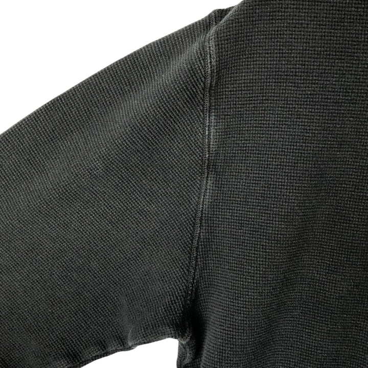 Ralph Lauren POLO RALPH LAUREN Thermal Long T-shirt Waffle Men's XL cotton black type Vintage Second Hand