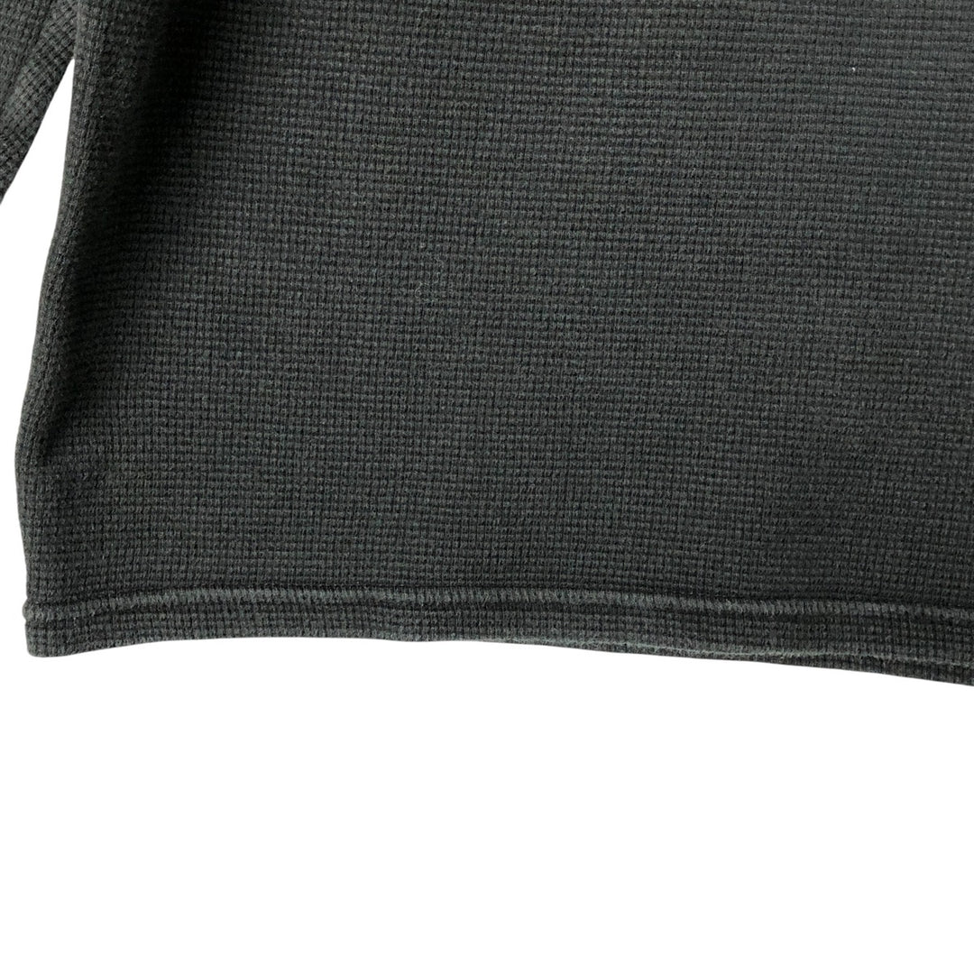 Ralph Lauren POLO RALPH LAUREN Thermal Long T-shirt Waffle Men's XL cotton black type Vintage Second Hand