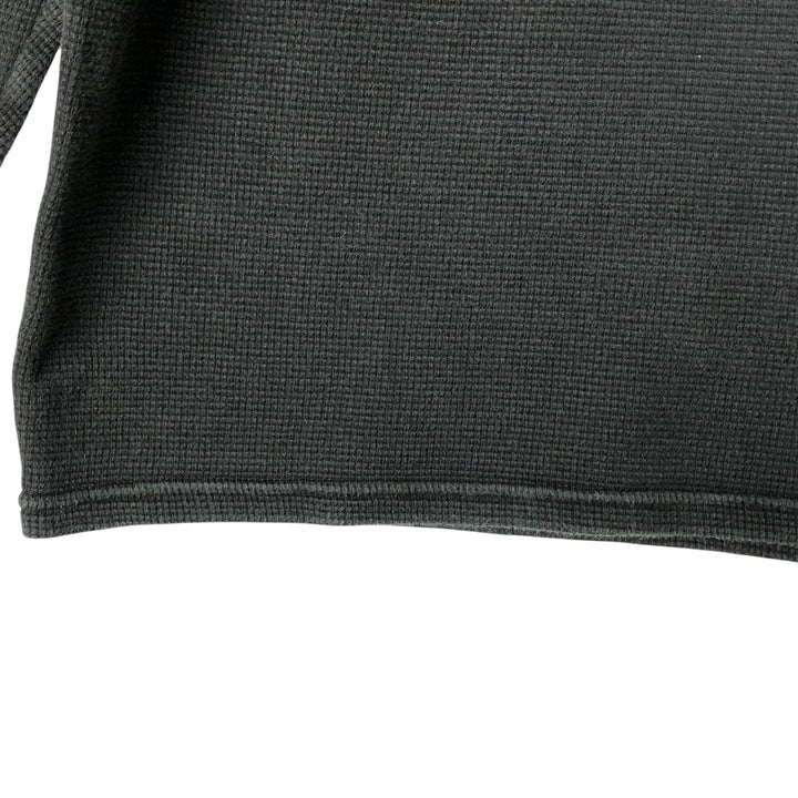 Ralph Lauren POLO RALPH LAUREN Thermal Long T-shirt Waffle Men's XL cotton black type Vintage Second Hand