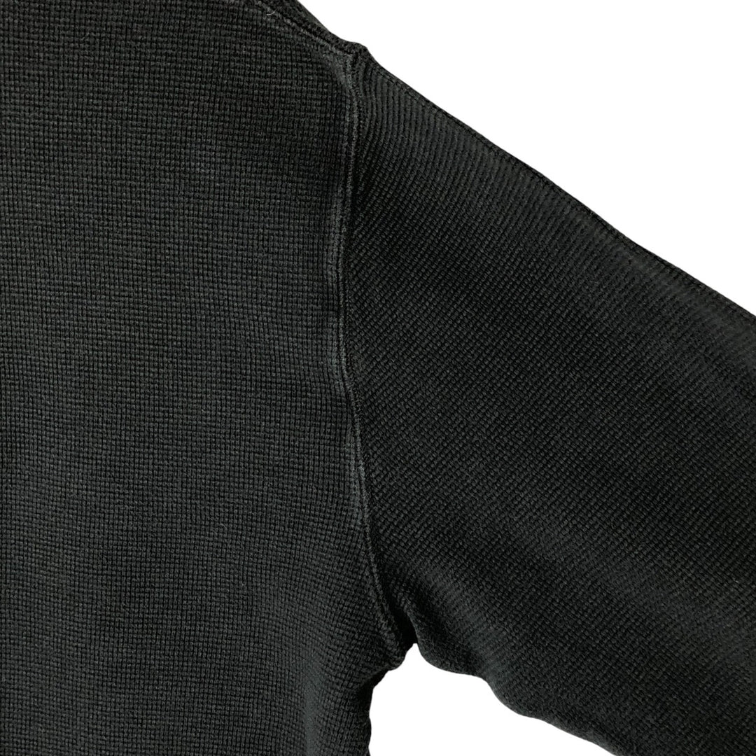 Ralph Lauren POLO RALPH LAUREN Thermal Long T-shirt Waffle Men's XL cotton black type Vintage Second Hand