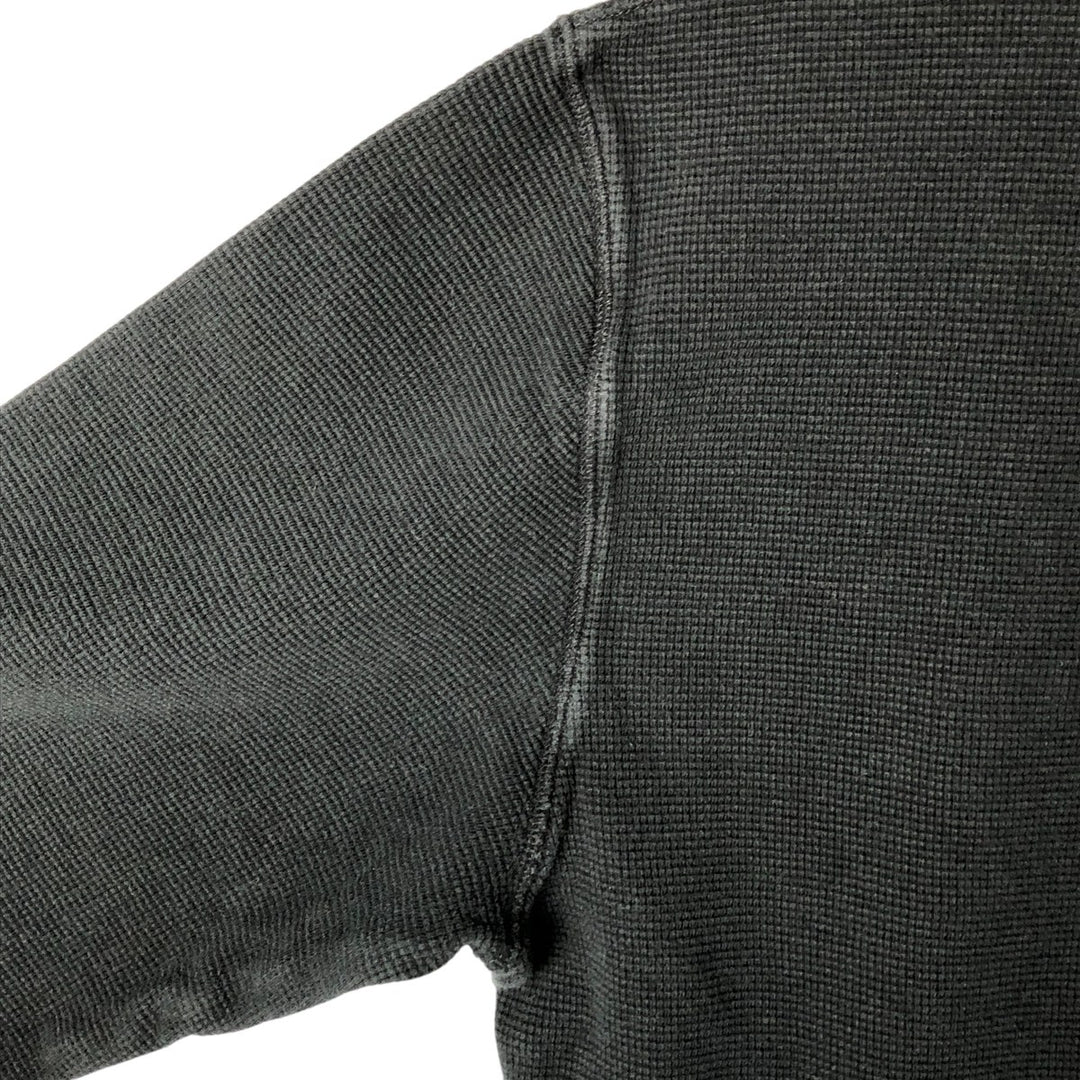 Ralph Lauren POLO RALPH LAUREN Thermal Long T-shirt Waffle Men's XL cotton black type Vintage Second Hand