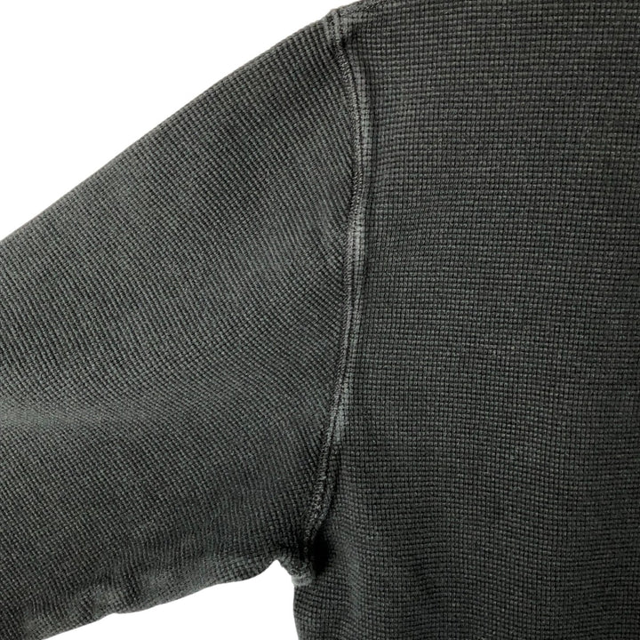 Ralph Lauren POLO RALPH LAUREN Thermal Long T-shirt Waffle Men's XL cotton black type Vintage Second Hand