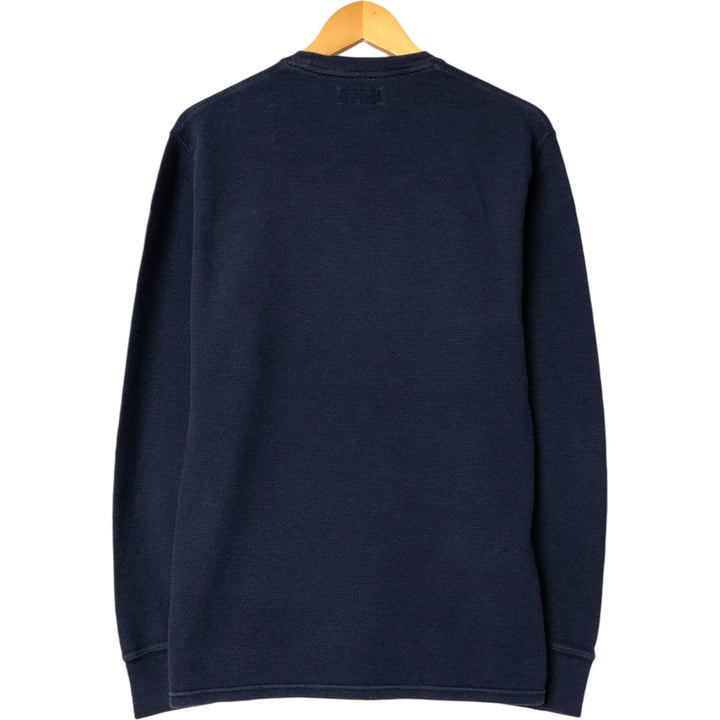 Ralph Lauren POLO RALPH LAUREN Thermal Ron T Waffle Men's L size cotton navy blue type Vintage Second Hand